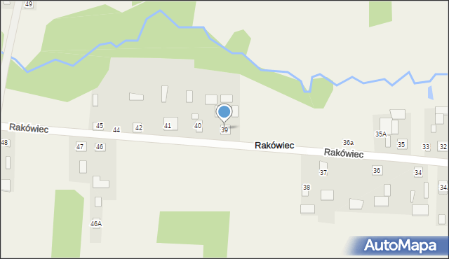 Rakówiec, Rakówiec, 39, mapa Rakówiec