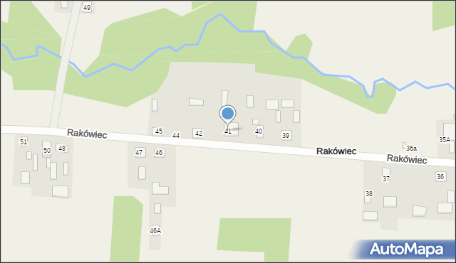 Rakówiec, Rakówiec, 41, mapa Rakówiec