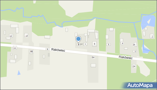 Rakówiec, Rakówiec, 8, mapa Rakówiec