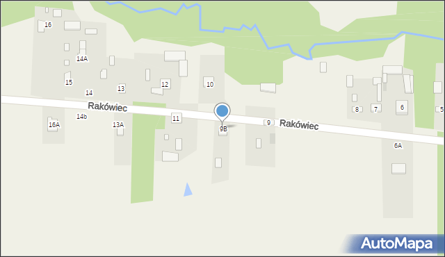 Rakówiec, Rakówiec, 9B, mapa Rakówiec