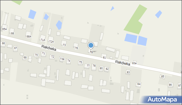 Rakówka, Rakówka, 79, mapa Rakówka