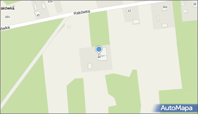 Rakówka, Rakówka, 44, mapa Rakówka