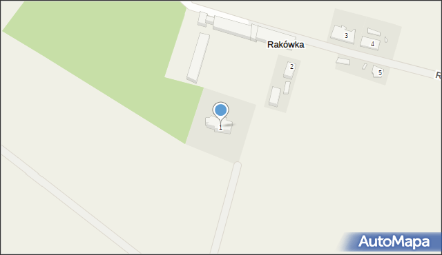 Rakówka, Rakówka, 1, mapa Rakówka