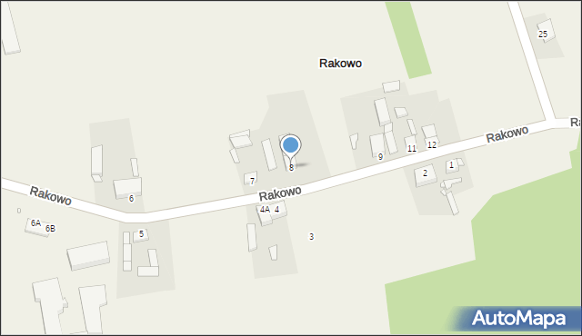 Rakowo, Rakowo, 8, mapa Rakowo