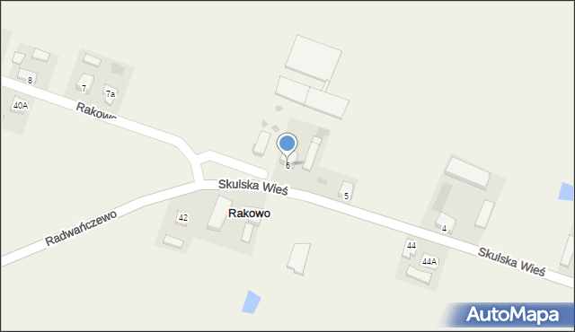 Rakowo, Rakowo, 6, mapa Rakowo