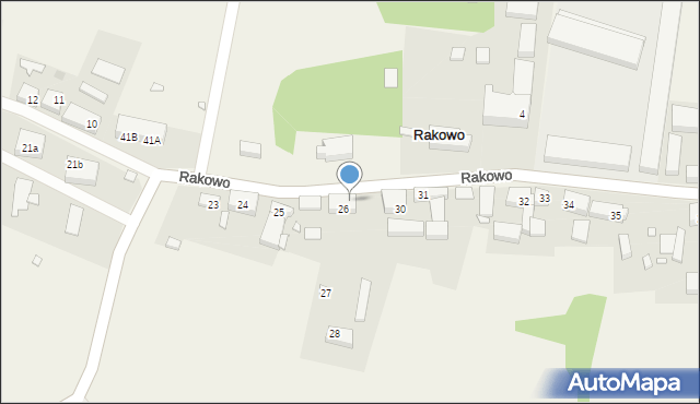 Rakowo, Rakowo, 26B, mapa Rakowo