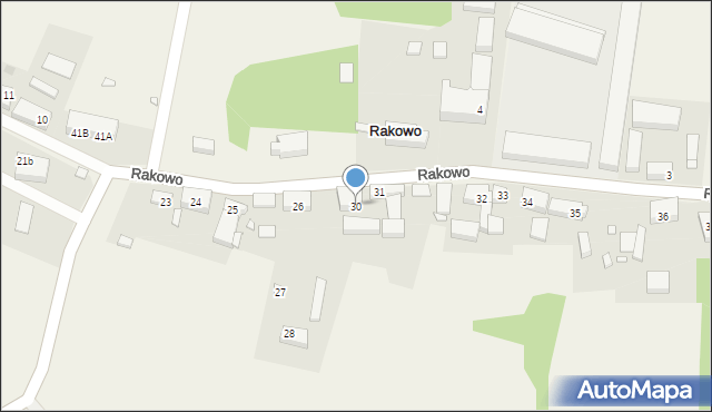 Rakowo, Rakowo, 30, mapa Rakowo