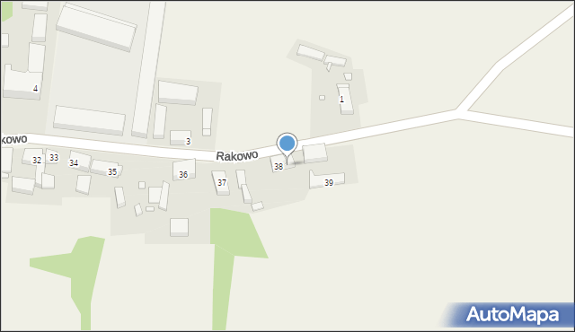 Rakowo, Rakowo, 38B/1, mapa Rakowo