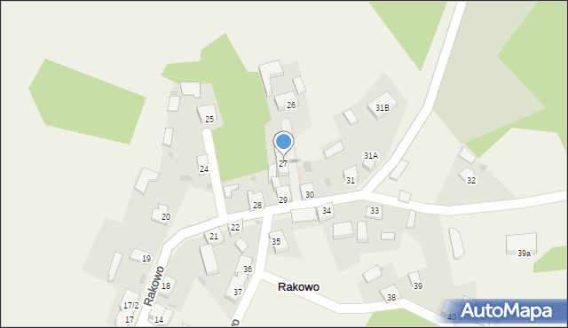 Rakowo, Rakowo, 27, mapa Rakowo