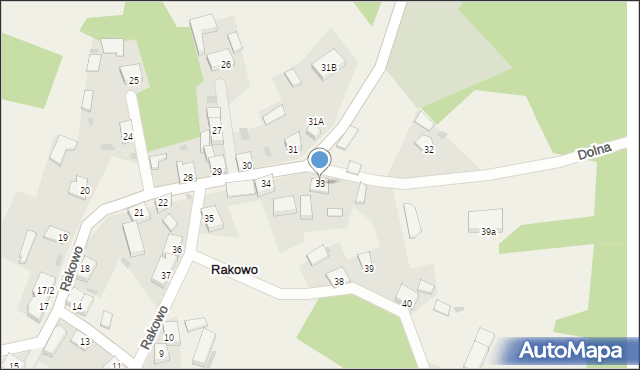 Rakowo, Rakowo, 33, mapa Rakowo