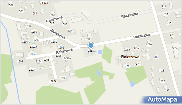Rakszawa, Rakszawa, 426C, mapa Rakszawa