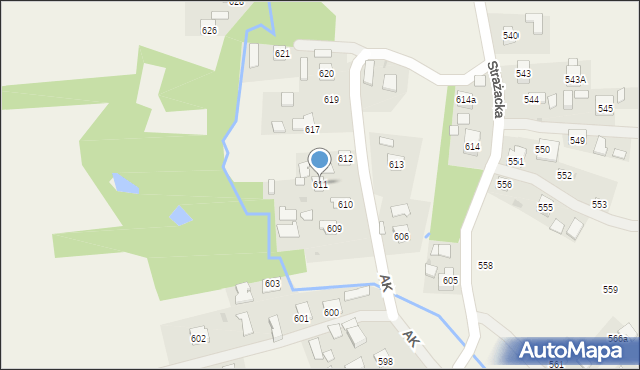Rakszawa, Rakszawa, 611, mapa Rakszawa
