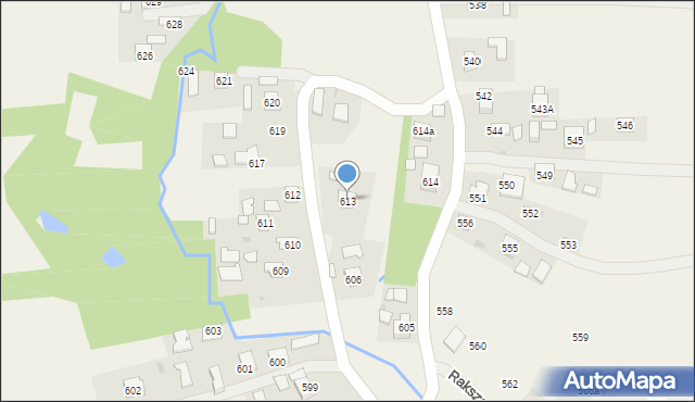 Rakszawa, Rakszawa, 613, mapa Rakszawa