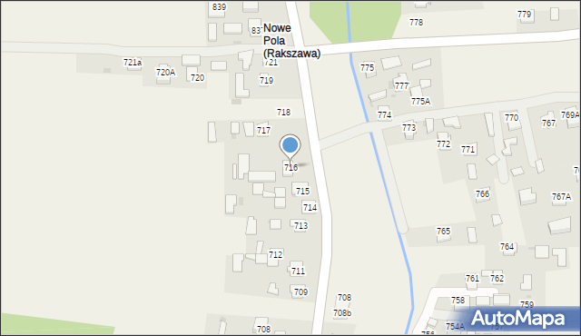 Rakszawa, Rakszawa, 716, mapa Rakszawa