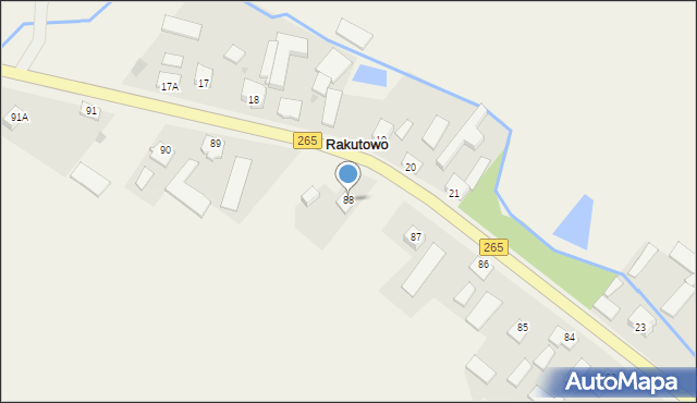 Rakutowo, Rakutowo, 88, mapa Rakutowo