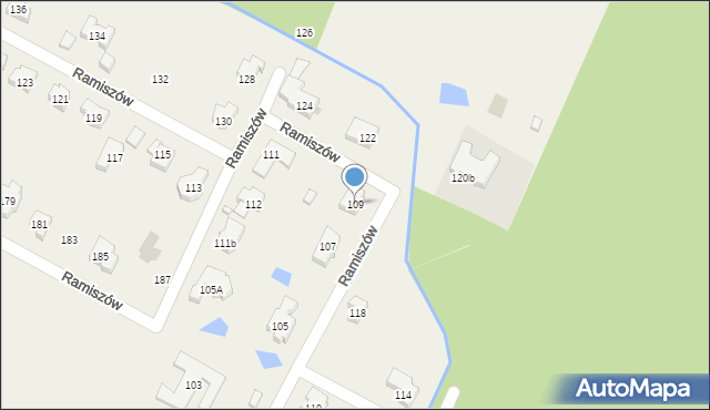 Ramiszów, Ramiszów, 109, mapa Ramiszów