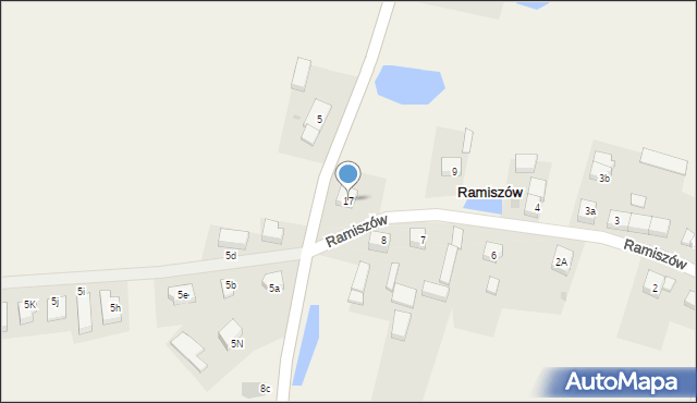 Ramiszów, Ramiszów, 17, mapa Ramiszów