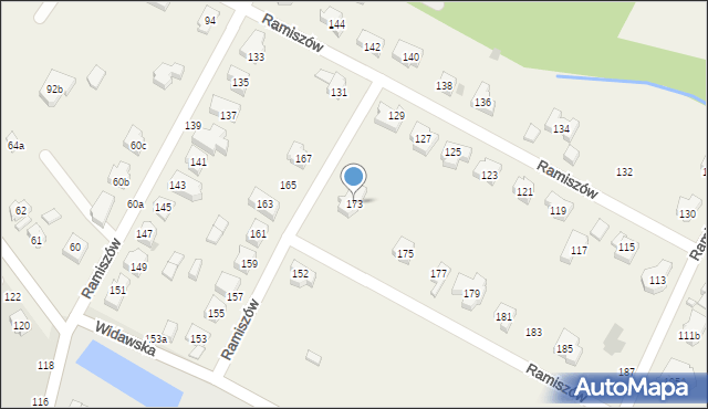 Ramiszów, Ramiszów, 173, mapa Ramiszów