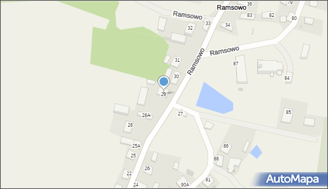 Ramsowo, Ramsowo, 29, mapa Ramsowo