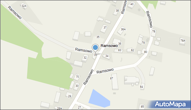 Ramsowo, Ramsowo, 33, mapa Ramsowo