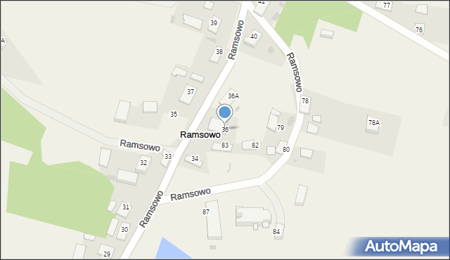 Ramsowo, Ramsowo, 36, mapa Ramsowo