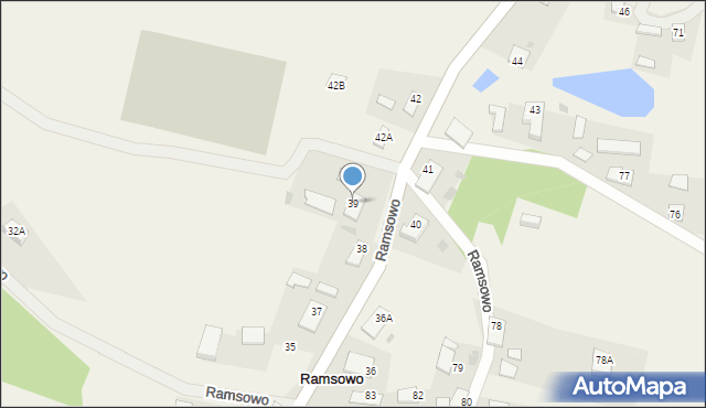 Ramsowo, Ramsowo, 39, mapa Ramsowo