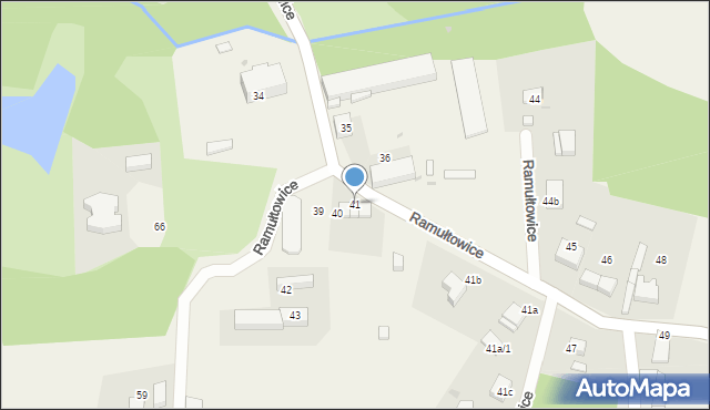 Ramułtowice, Ramułtowice, 41, mapa Ramułtowice