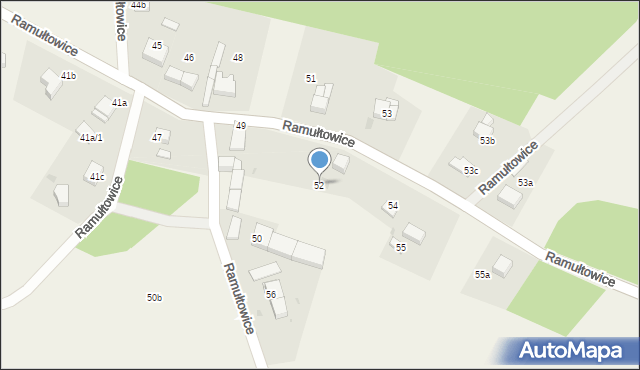 Ramułtowice, Ramułtowice, 52, mapa Ramułtowice