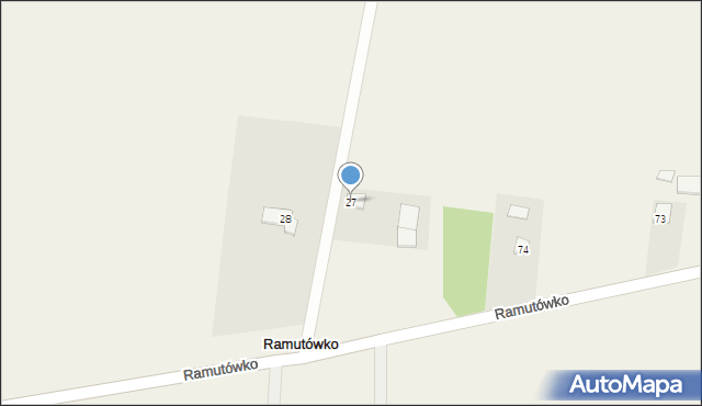 Ramutówko, Ramutówko, 27, mapa Ramutówko