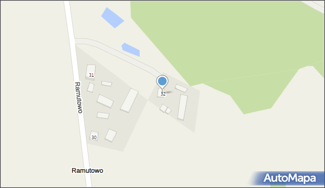 Ramutowo, Ramutowo, 32, mapa Ramutowo