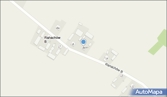 Ranachów B, Ranachów B, 15, mapa Ranachów B