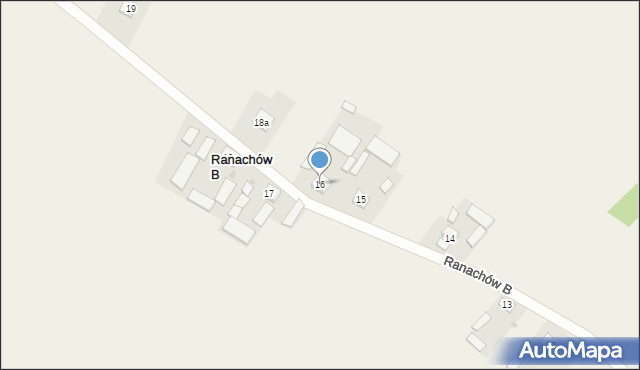 Ranachów B, Ranachów B, 16, mapa Ranachów B