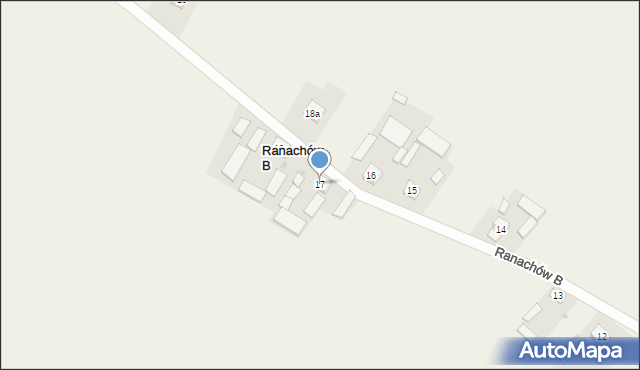 Ranachów B, Ranachów B, 17, mapa Ranachów B