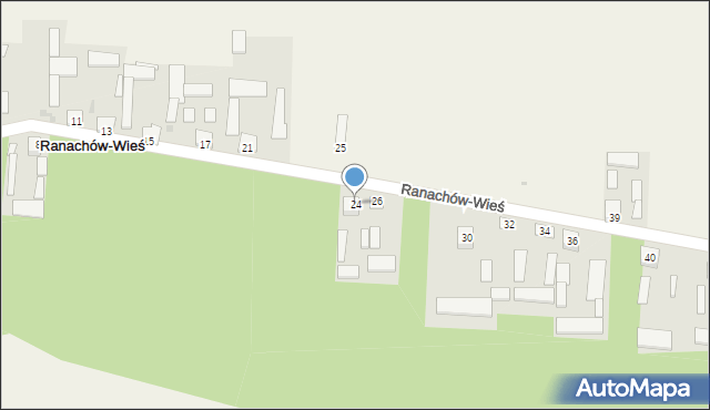 Ranachów-Wieś, Ranachów-Wieś, 24, mapa Ranachów-Wieś