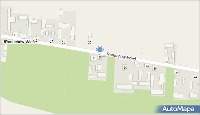 Ranachów-Wieś, Ranachów-Wieś, 26, mapa Ranachów-Wieś