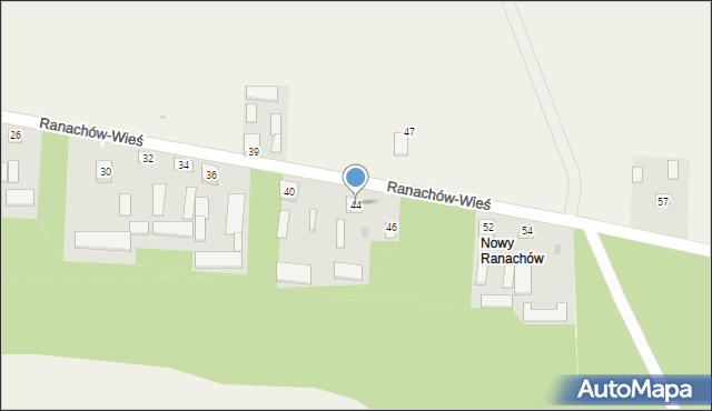 Ranachów-Wieś, Ranachów-Wieś, 44, mapa Ranachów-Wieś