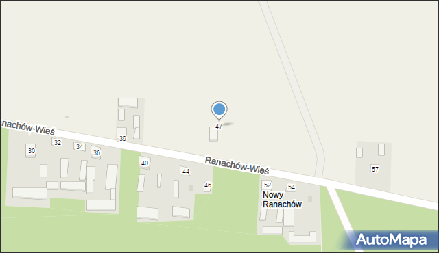 Ranachów-Wieś, Ranachów-Wieś, 47, mapa Ranachów-Wieś