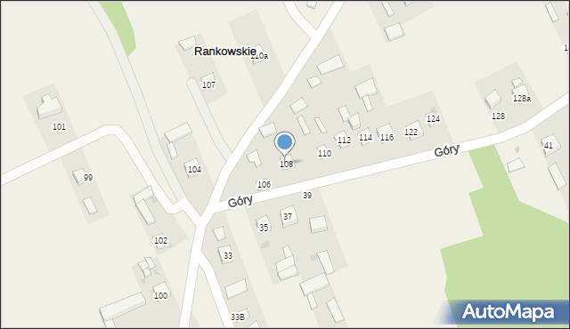 Rankowskie, Rankowskie, 108, mapa Rankowskie