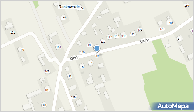 Rankowskie, Rankowskie, 39, mapa Rankowskie