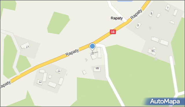 Rapaty, Rapaty, 10, mapa Rapaty