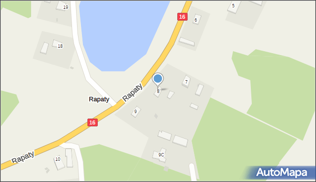 Rapaty, Rapaty, 8, mapa Rapaty