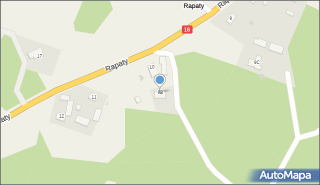 Rapaty, Rapaty, 9B, mapa Rapaty