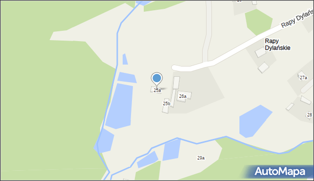 Rapy Dylańskie, Rapy Dylańskie, 25a, mapa Rapy Dylańskie