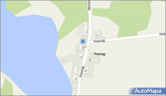 Rasząg, Rasząg, 13, mapa Rasząg