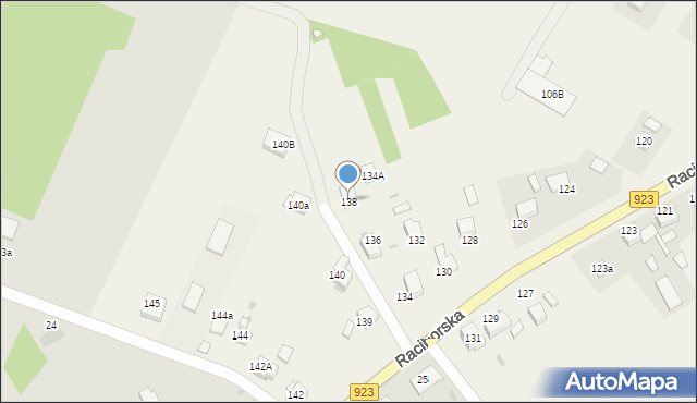 Raszczyce, Raciborska, 138, mapa Raszczyce