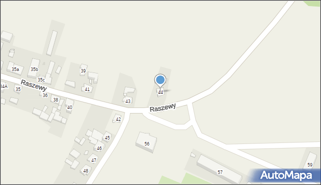 Raszewy, Raszewy, 44, mapa Raszewy