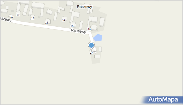 Raszewy, Raszewy, 17, mapa Raszewy