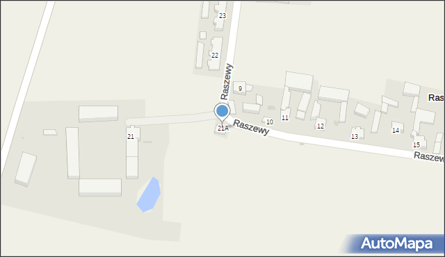 Raszewy, Raszewy, 21A, mapa Raszewy