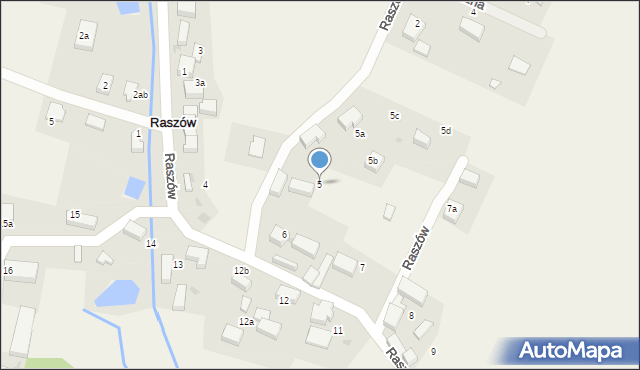 Raszów, Raszów, 5, mapa Raszów