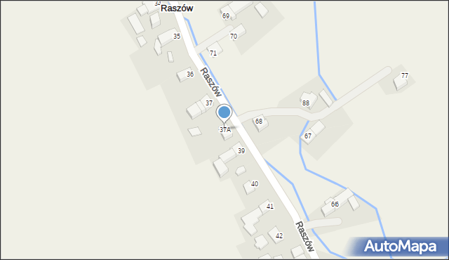 Raszów, Raszów, 37A, mapa Raszów